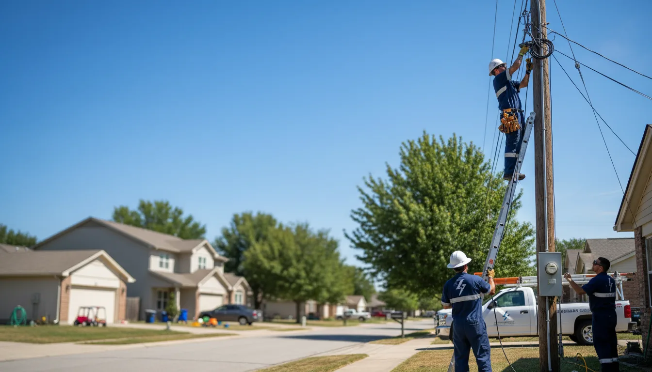 Residential electrician providing installation services in Milford, KS